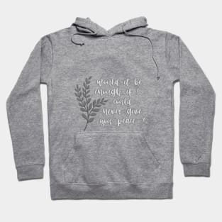 Peace Folklore Lyrics Hoodie